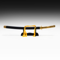 Сувенирное изделие Катана на подставке, бронзовая отделка