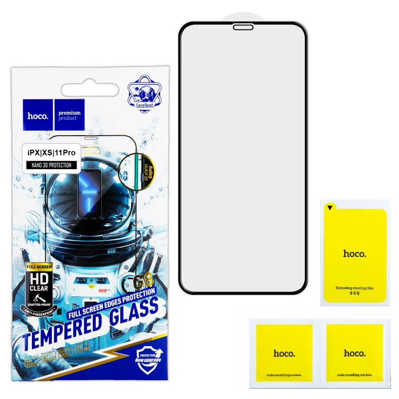 Защитное стекло IPH X/XS/11 PRO G8 HOCO