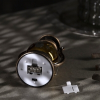 Светодиодная фигура &laquo;Фонарь со снеговиком&raquo; 8 &times; 12 &times; 6 см, пластик, батарейки AG13х3 (в комплекте), свечение тёплое белое