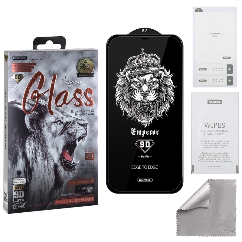 Защитное стекло iPh 11 Pro/XS/X 9D Emperor Series GL-32 REMAX