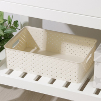 Корзина для хранения &laquo;Береста&raquo;, 7,5 л, 35&times;24,5&times;10,5 см, цвет слоновая кость