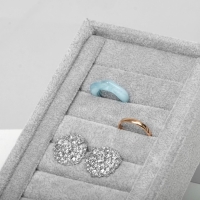 Подставка под кольца Queen fair6 полос, флок, 10&times;10,5&times;18 см, цвет серый