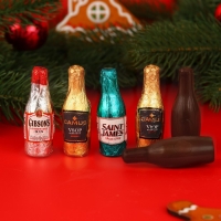 Новый год. Шоколад фигурный ETUI SELECT BY ABTEY SENIOR, с начинкой из ликера, ассорти, 13 &plusmn; 1 г