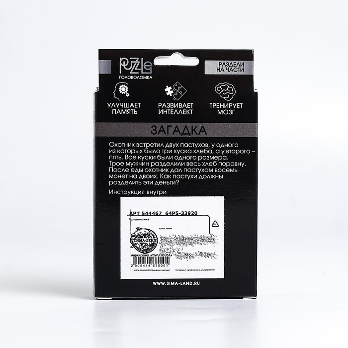 Головоломка Игры разума &laquo;Раздели на части&raquo; №8