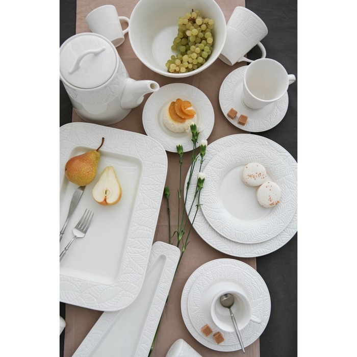 Салатник фарфоровый Magistro Сrotone, 1,4 л, 20&times;9 см, цвет белый