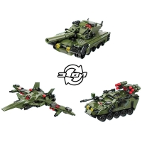 Конструктор Безграничные Идеи &laquo;Военная техника&raquo;, 3 в 1, 329 деталей