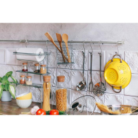 Сушилка для столовых приборов подвесная Доляна, d=1,5 см, 15&times;10,8&times;18 см, цвет хромированный