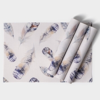 Салфетки сервировочные на стол Доляна &laquo;Легкость&raquo;, 4 шт, 30&times;45 см, цвет белый