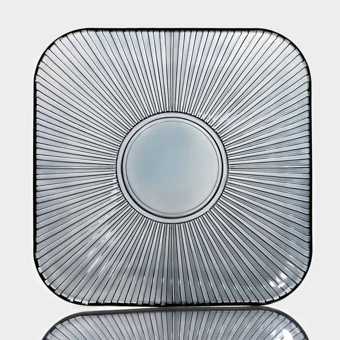 Набор стеклянной посуды &laquo;Мави&raquo;, 6 предметов: 2 миски 350 мл, 2 стакана 250 мл, салатник 800 мл, тарелка d=20,8 см, цвет серый