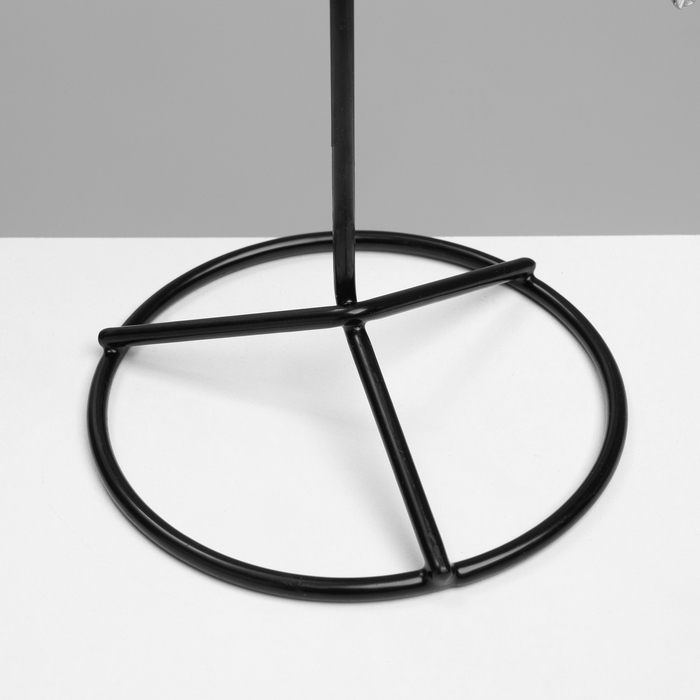 Вертушка, 2 яруса по 8 крючков, 21,5&times;21,5&times;41 см, цвет чёрный