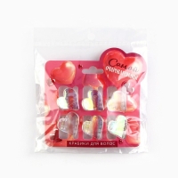 Краб для волос &laquo;Самой очаровательной&raquo;, набор 6 шт, 1,5 х 1,5 см