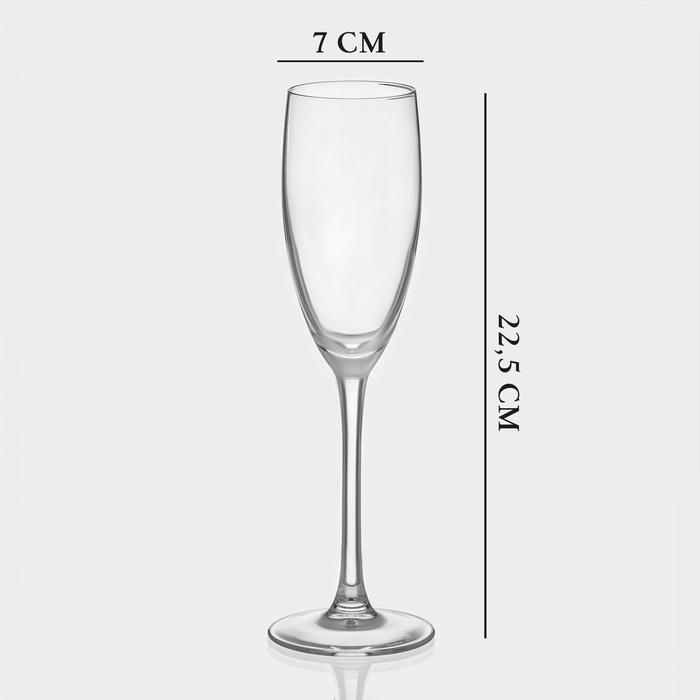 Бокал-флюте для шампанского Chef&Sommelier CABERNET, 190 мл, стекло