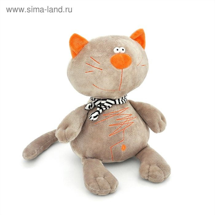 Мягкая игрушка &laquo;Кот Батон&raquo;, 20 см, цвет серый
