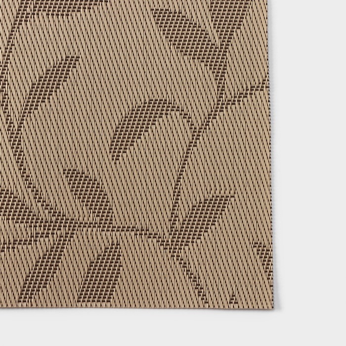 Салфетка сервировочная на стол Доляна, &laquo;Росток&raquo;, 45&times;30 см, цвет бежевый