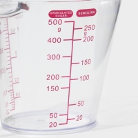 Стакан мерный, 500 мл, 16&times;9,7&times;11 см, цвет прозрачный