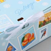 Коробка подарочная новогодняя складная &laquo;Новогодняя почта &raquo;, 31 х 24.5 х 8 см, Новый год