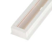 Однофазный трек 2TRA шина, TR-01, 1м, усиленный, накладной, белый