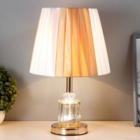 Настольная лампа Ландри 1x60Вт E27 золотой 24,5х24,5х39 см RISALUX