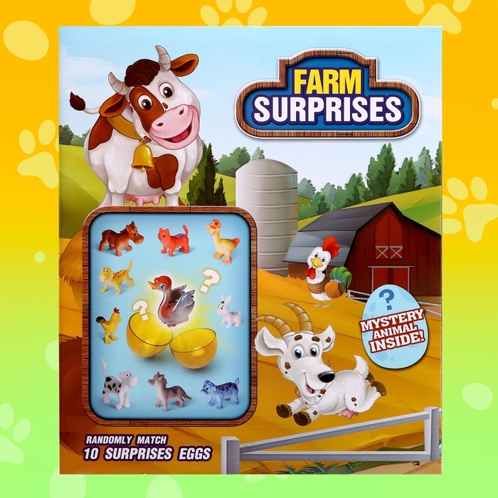 Детский игровой автомат &laquo;Домашние животные&raquo; с игрушками, в наборе 10 шаров-сюрпризов