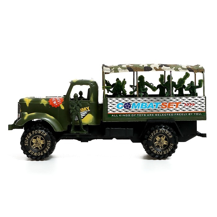 Грузовик инерционный &laquo;Армия&raquo;, с солдатами