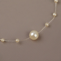 Жемчуг на леске, 3/8 мм, 9 &plusmn; 0,5 м, цвет золотой