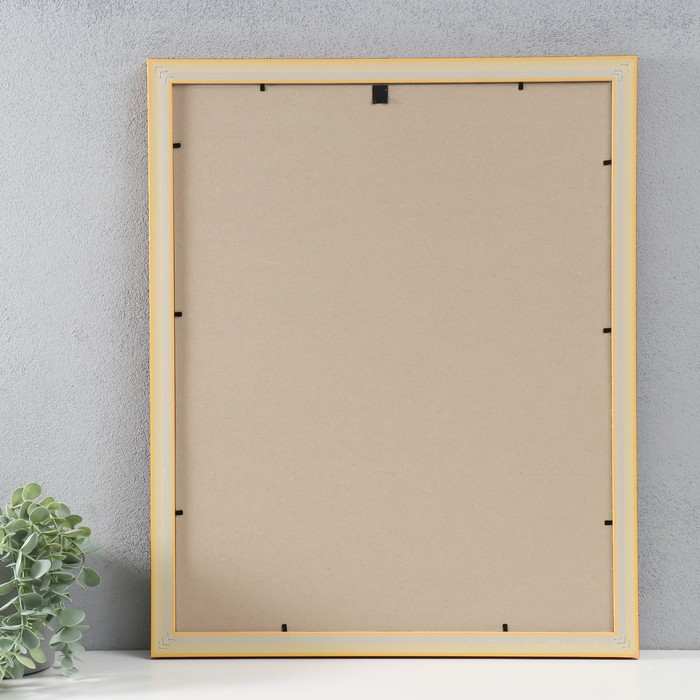 Фоторамка пластик 40х50 см, золото (пластиковый экран)