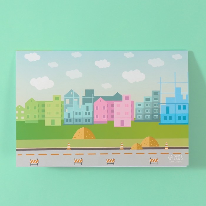 Наклейки в книжке "Техника" + 3 фона 20,7х14,2 см