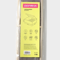 Органайзер для хранения белья Доляна &laquo;Тео&raquo;, 13 ячеек, с прозрачной крышкой, 32&times;23&times;12 см, цвет серый