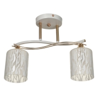 Люстра ГАЛЛОП "Ландри" 2x60Вт Е27 белый-золото