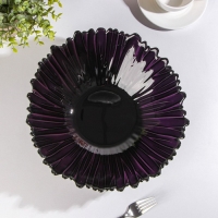 Салатник стеклянный &laquo;Аметист&raquo;, 2,3 л, d=30 см, цвет фиолетовый