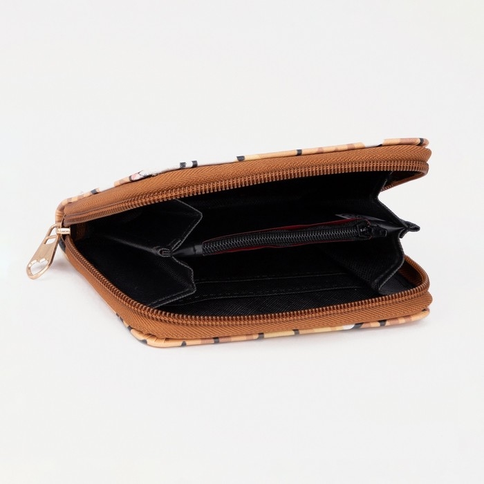 Кошелёк на молнии &laquo;Выбражулька&raquo;, цвет рыжий