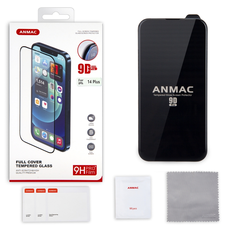 Защитное стекло iPh 14 Plus (6.7) 9D ANMAC Арт.1137418