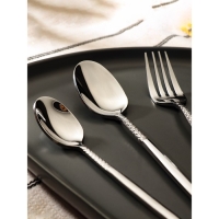 Набор столовых приборов из нержавеющей стали Доляна &laquo;Античность&raquo;, 4 предмета, цвет серебряный