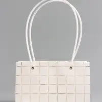 Сумка для цветов влагостойкая, белая, 22x10.5x13.5&plusmn;5% см