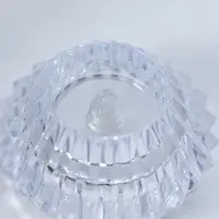 Светодиодная свеча LED "Свеча в чаше" от батареек 3хLR1130, прозрачный 6х6х4 см