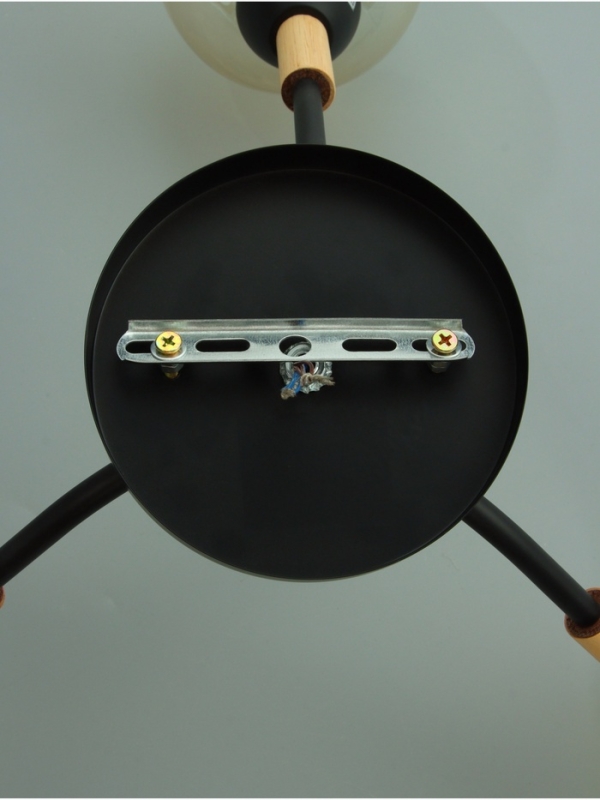 Люстра "Гундер" 3хЕ27 40Вт черный 57х57х25 см