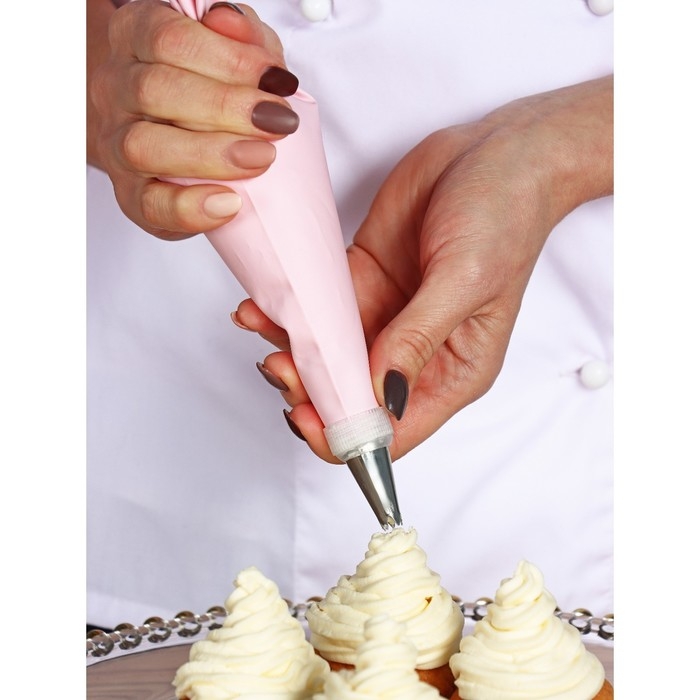 Кондитерский мешок Доляна &laquo;Алирио&raquo;, 35&times;21 см, цвет розовый