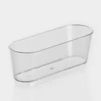 Креманка пластиковая одноразовая овальная &laquo;Лимончелло&raquo;, 100 мл, прозрачная