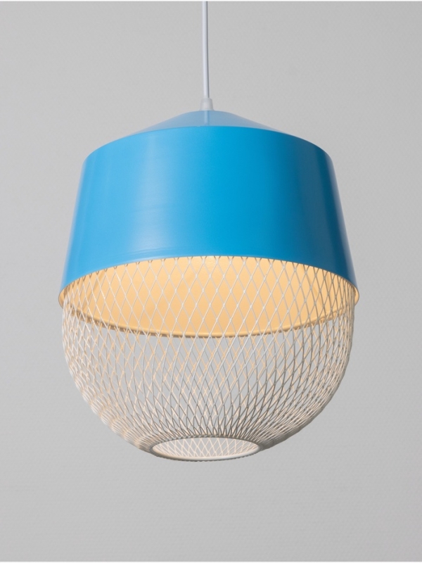 Светильник Lisa 1х40Вт Е27 небесный  26х26х32см