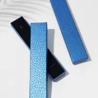 Набор коробочек подарочных 6 шт. под брас/цепочку "Животный принт" 21*4, синий (9705737)