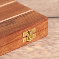 Нарды 24,5х15х3,5 см, дерево шишам, латунь