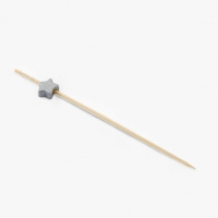 Шпажки для канапе &laquo;Звезды&raquo; бамбук, цветзолото, серебро, 100 шт.