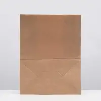 Пакет крафт бумажный фасовочный, прямоугольное дно 26&times;15&times;34 см