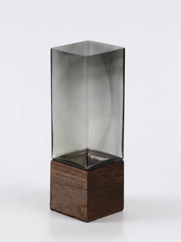 Ваза &laquo;Данте&raquo;, 25&times;8 см, стекло, серая