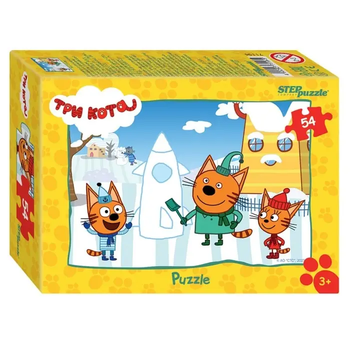 Пазл &laquo;Три кота - 1&raquo;, МИКС, 54 элемента