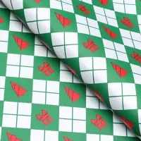 Пленка упаковочная для цветов, &laquo;Новогодний калейдоскоп&raquo;, зелёная 56 см&times;56 см