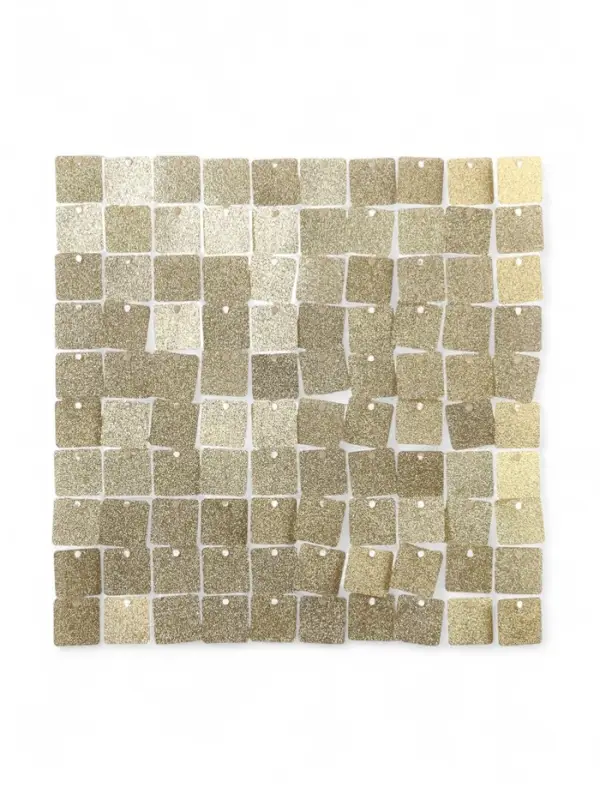 Панель с пайетками для фотозоны 30*30 см золото с блёстками