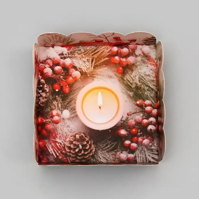 Коробка для печенья, &laquo;Волшебного Нового года&raquo;, 9&times;9&times;3 см, Новый год