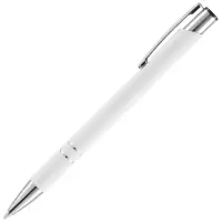 Ручка шариковая Keskus Soft Touch, белая