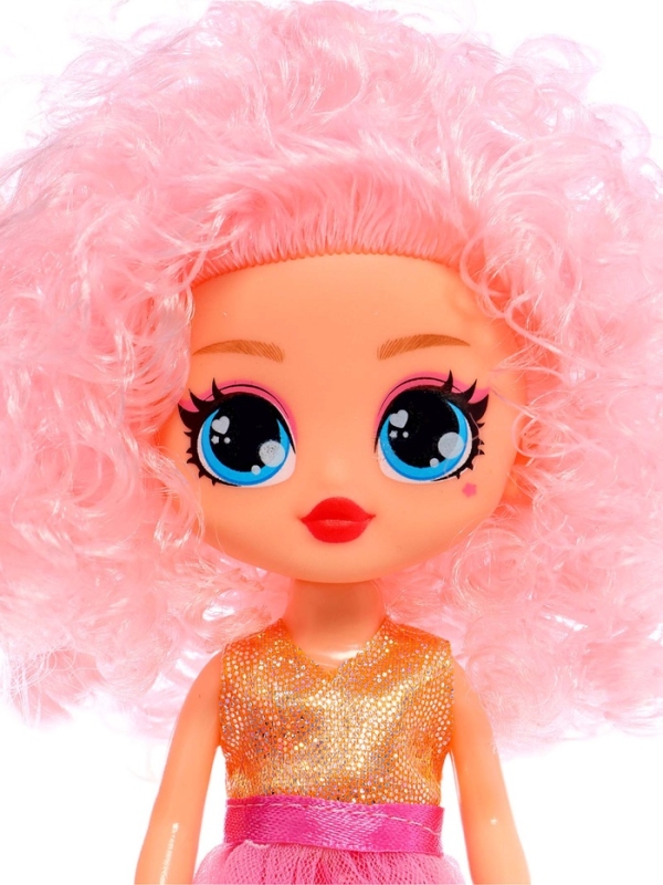 Кукла &laquo;Кудряшка Лина&raquo;, светло-розовый